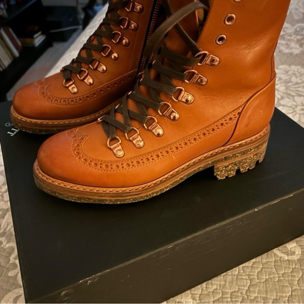 The Office of Angela Scott Bernard Brogue Combat Boots - Picture 8 of 11